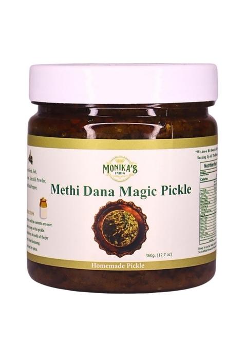 Monika'S India Monikas Methi Dana Pickle | Handcrafted Natural Taste No Artificial Preservatives Traditional Indian Recipe Authentic Flovour Achar