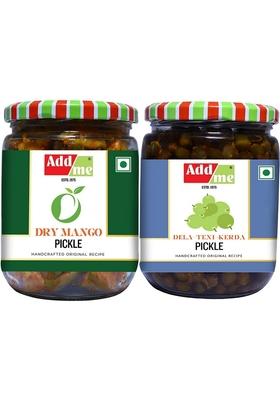 Add Me Dry Mango Pickle 500G Sukha Aam Ka Achar Marwadi Ker 500Gm Rajasthani Tenti Teet Achaar Mixed Combo Offer Glass Pack