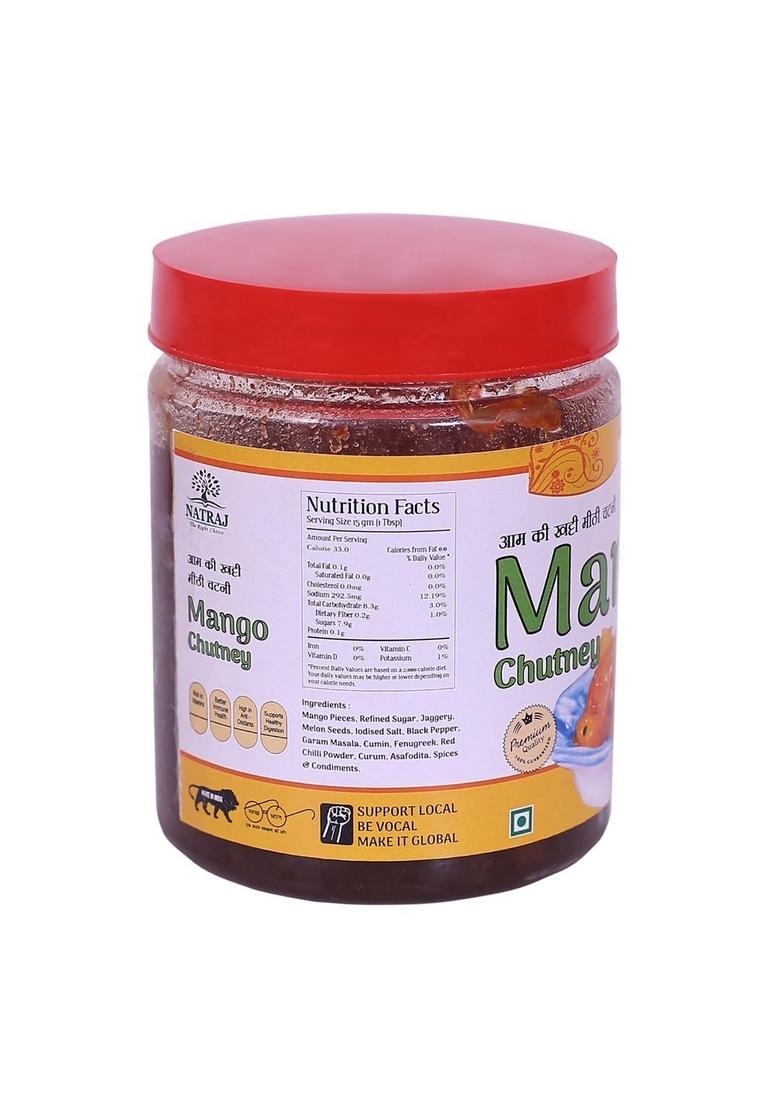 Natraj The Right Choice Sweet Mango Chutney Aam Ki | Homemade Oil Free Khatta Meetha Chunda Traditional Recipe 500G