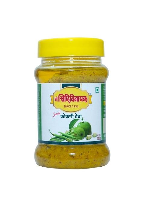 Shree Siddhivinayak Pickles Combo | Halad Turmeric Pickle Lemon Chilly Kokani Thecha God Kairi Sweet Raw Mango Organic Homemade Pack Of 4 200G Each