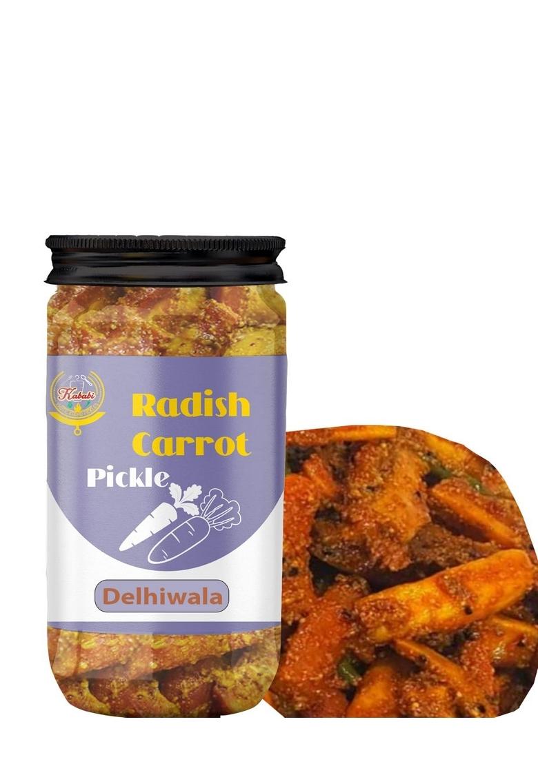 Kababi Delhiwala Carrot Radish Pickle Home Made Gajar Mooli Ka Achar 400 Gm I Taste Bhi Health Homemade Organic
