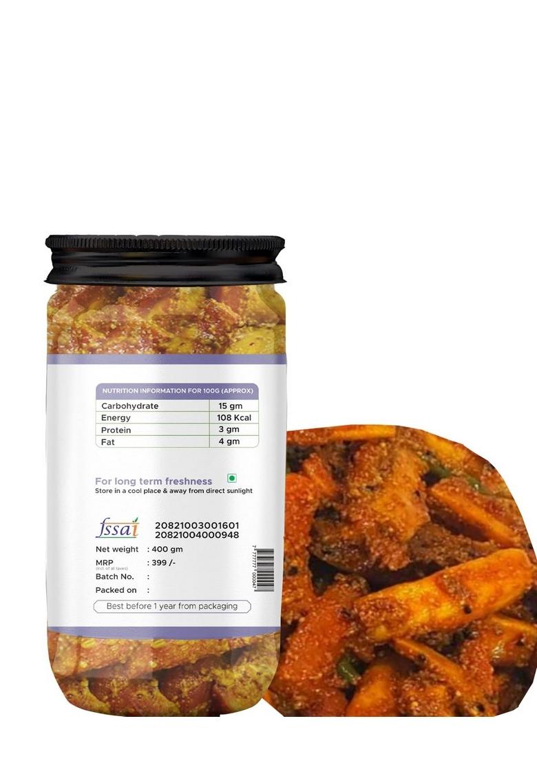 Kababi Delhiwala Carrot Radish Pickle Home Made Gajar Mooli Ka Achar 400 Gm I Taste Bhi Health Homemade Organic