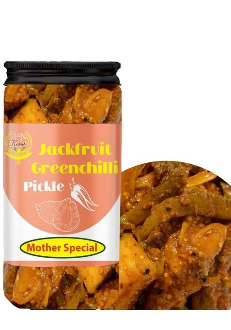 Kababi Mother Special Kathal Harimirch Achar Homemade Tasty Pickle 400 Gm Jackfruit Greenchilli I Taste Bhi Health Organic
