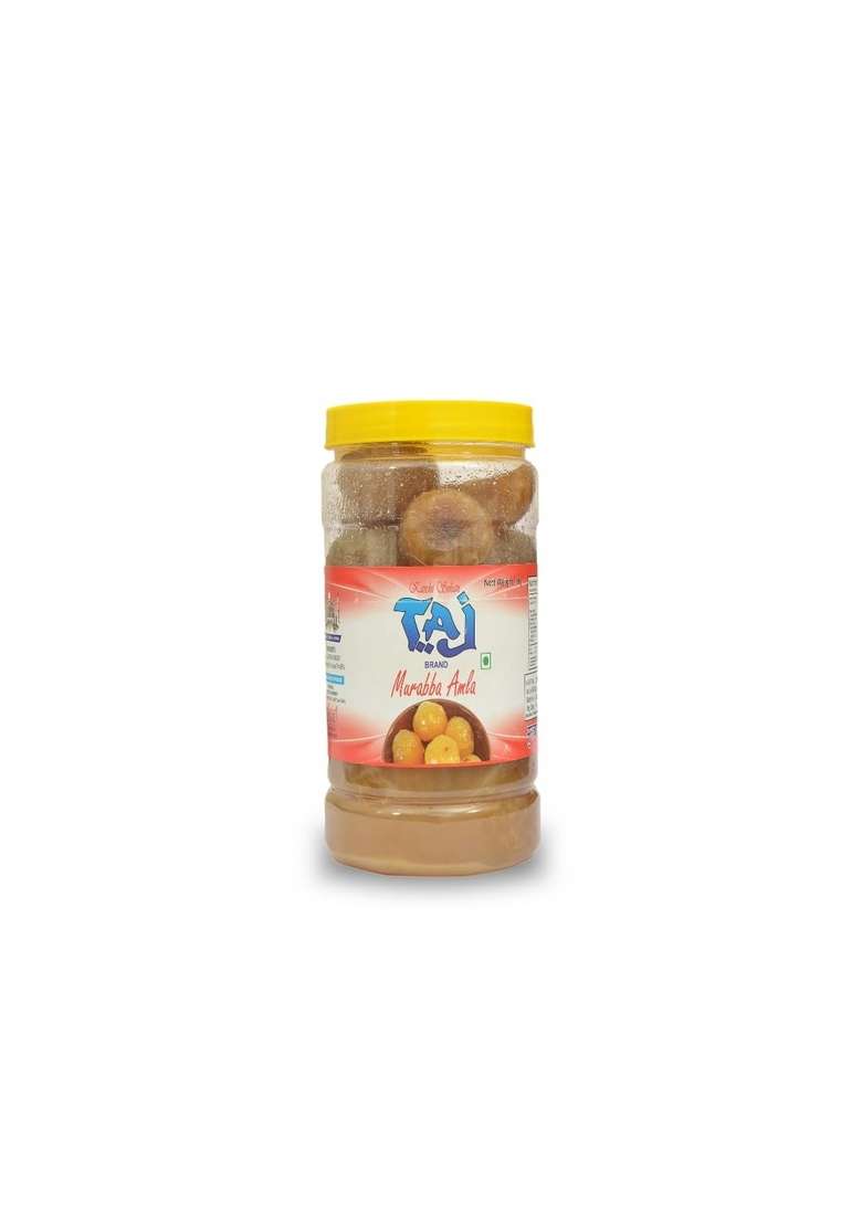 Kanshi Sohan Taj Brand Amla Murabba 1Kg | Naturally Preserved Indian Gooseberry Sugar Free Traditional Treat In Pet Jar - Indya