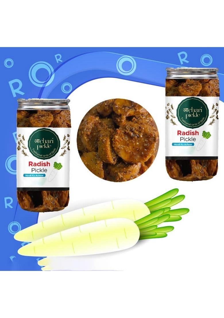 Achari Pickles Punjabi Radish Pickle Homemade Mooli Ka Aachar 400G Mother’S Recipe | Organic North Indian Healthy Traditional Home Made Achaar