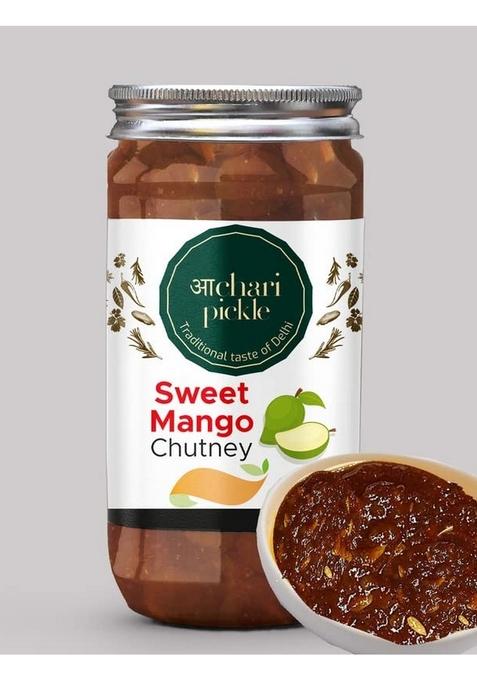 Achari Pickles Sweet Mango Chutney Galka With Jeera 400G Khatta Meetha Without Oil Jam Preserve In Spices Indian Dip Mother’S Recipe | Organic North Pickle| Traditional Home Made Achaar