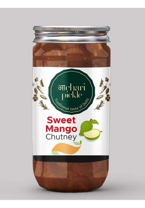 Achari Pickles Sweet Mango Chutney Galka With Jeera 400G Khatta Meetha Without Oil Jam Preserve In Spices Indian Dip Mother’S Recipe | Organic North Pickle| Traditional Home Made Achaar