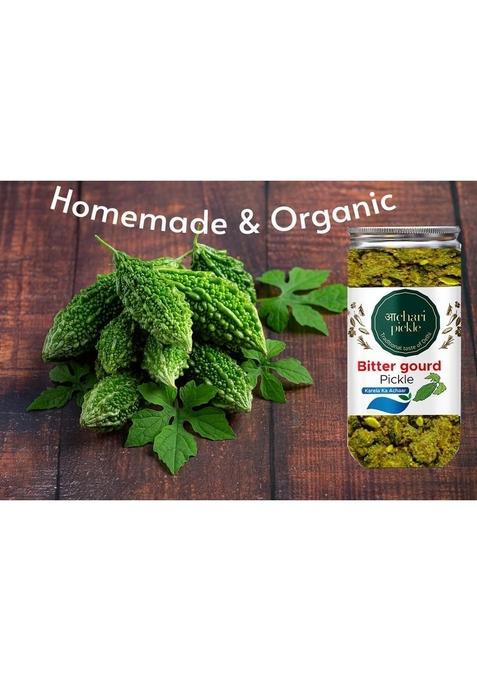 Achari Pickles Punjabi Karele Bittergourd Pickle Homemade Ka Aachar 400G Mother’S Recipe | Organic North Indian Healthy Traditional Home Made Achaar