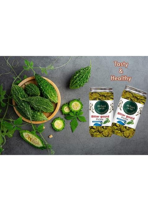 Achari Pickles Punjabi Karele Bittergourd Pickle Homemade Ka Aachar 400G Mother’S Recipe | Organic North Indian Healthy Traditional Home Made Achaar