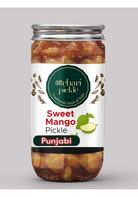 Achari Pickles Punjabi Sweet Mango 400Gm Murabba Galka Meetha Aam Ka Achar Mother’S Recipe | Organic North Indian Pickle| Traditional Home Made Achaar