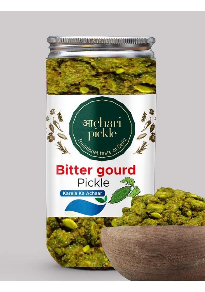 Achari Pickles Karele Bittergourd Pickle Homemade Ka Aachar 400G Mother’S Recipe | Organic North Indian Healthy Traditional Home Made Achaar