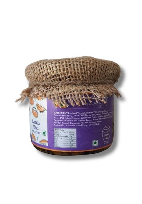 Kanta Maa Mixed Pickle | Natural Homemade Taste Hygienic Preparation Packing 250G