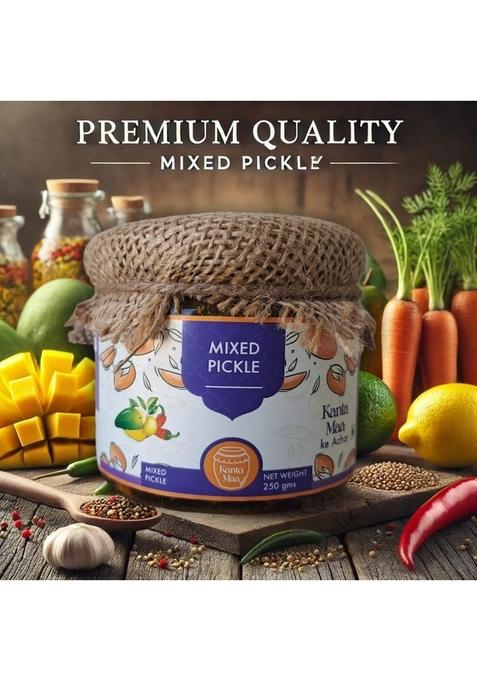 Kanta Maa Mixed Pickle | Natural Homemade Taste Hygienic Preparation Packing 250G