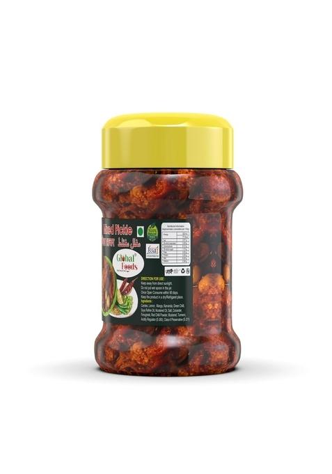 Global Foods Globle Mixed Pickle 200Gm Perfect Blend Of Nine Farm Fresh Seasonal Vegetables And Healthy Mustard Oil Olive Prepared From Finest Seeds
