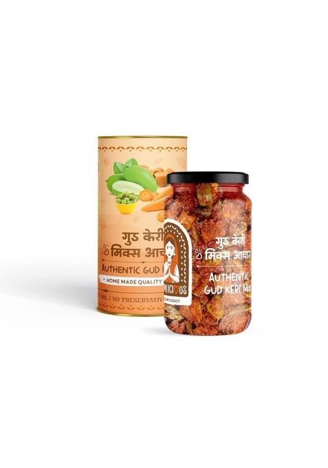 Mumlicious Home Made Quality Authentic God Keri Mix Pickle | 100 Natural Ingredients No Added Preservatives Goodness Of Groundnut Oil Pack 2
