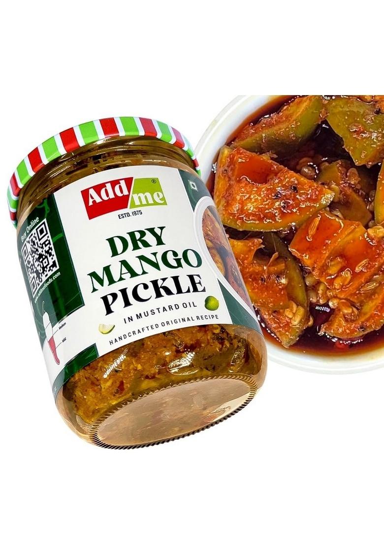 Add Me Ghar Ka Aam Sukha Achar 500 Gm Dry Mango Pickle Less Oil 500Gm Homemade Ready To Eat Foods Glass Pack