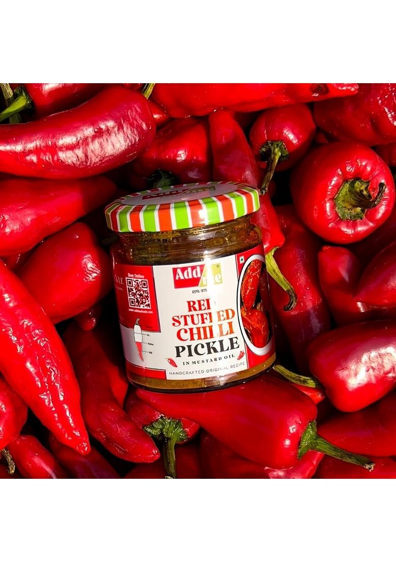 Add Me Lemon Pickle Sweet And Sour Without Oil Lime Nimbu Ka Achar Red Stuffed Chilli Lal Mirchi Bharwa 200Gm Each Combo Gift Pack Pickles Glass Jar
