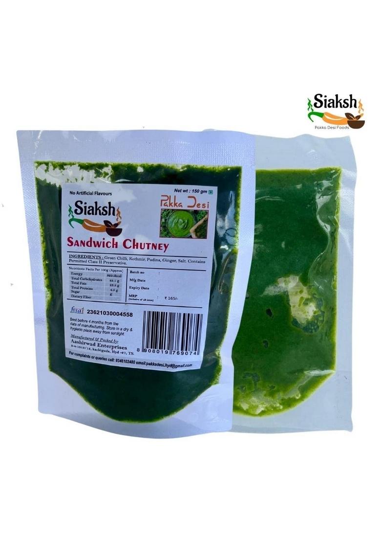 Siaksh Sandwich Chutney 150G Each Pack Of 3