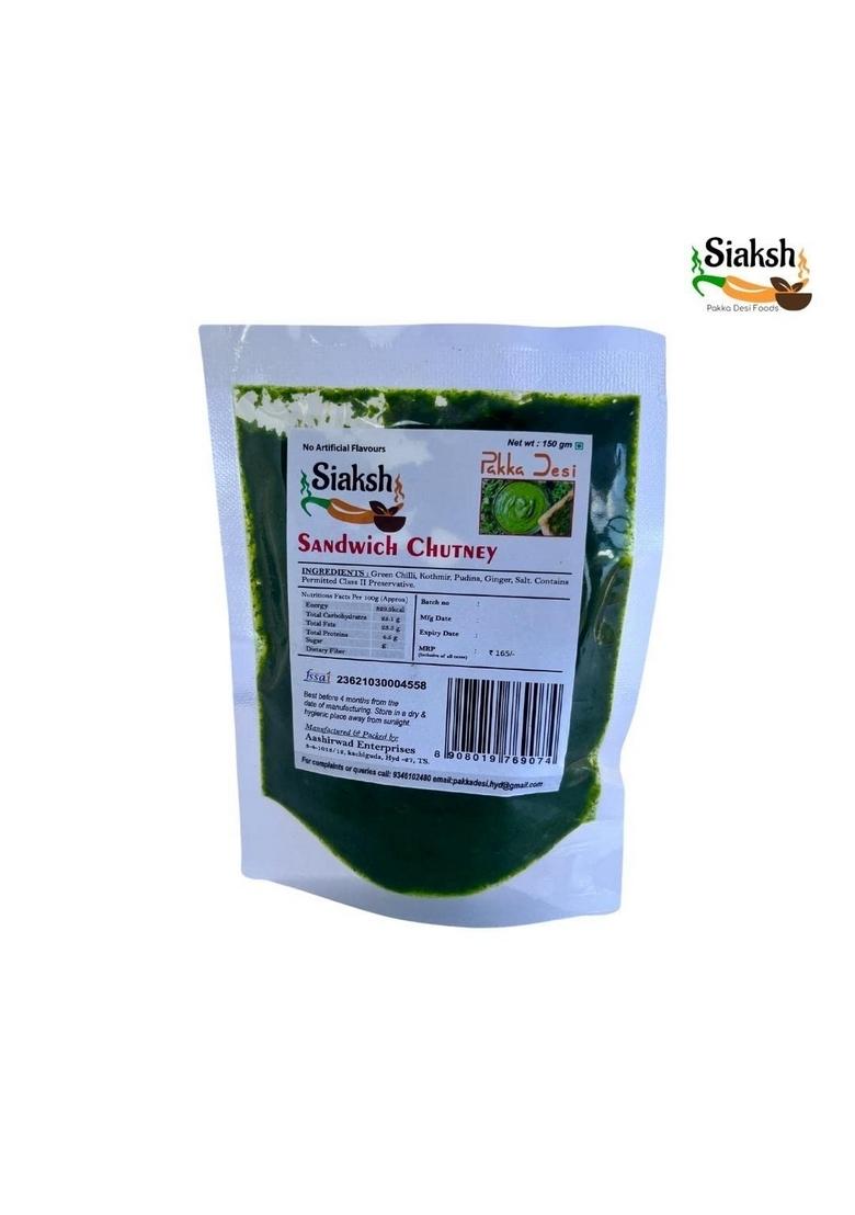 Siaksh Sandwich Chutney 150G Each Pack Of 3