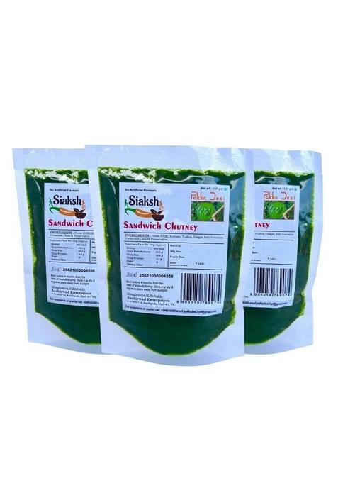 Siaksh Sandwich Chutney 150G Each Pack Of 3