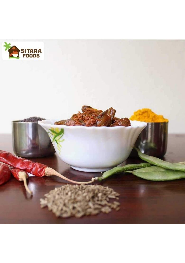 Sitara Foods Broad Beans Pickle Chikkudukaya Andhra Style Home Made 250 Grams Pack