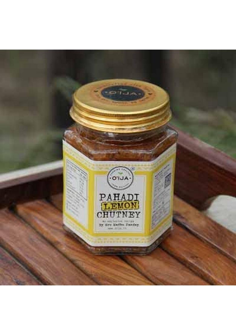 O'Ija Oija Pahadi Lemon Chutney 100 Natural Preservatives Free Handmade Nimbu