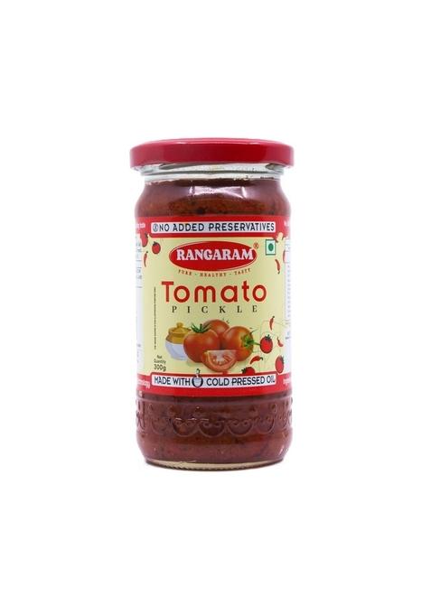 Rangaram Tomato Pickle – 300G | No Preservatives Traditionally Fermented Made With Cold Pressed Gingelly Oil Hygienically Prepared Indian
