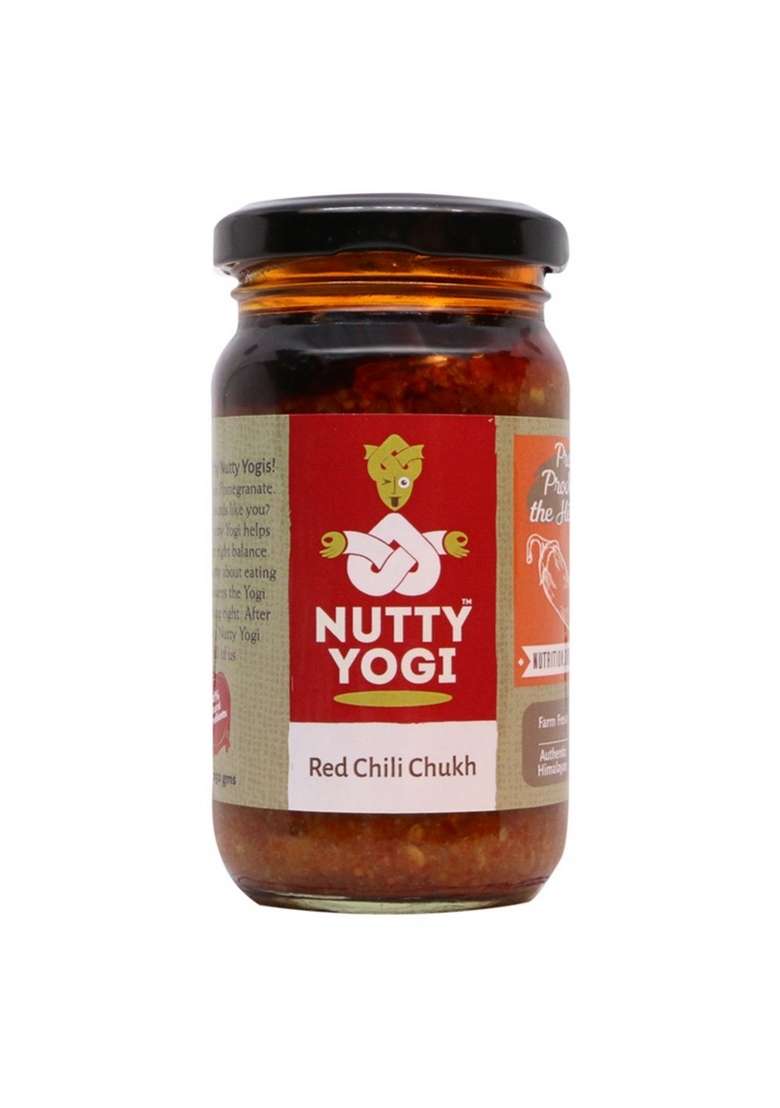 Nutty Yogi Red Chilli Chukh Pickle Chilly Spicy Ethnic 250Gm Pack Of 1 - Indya