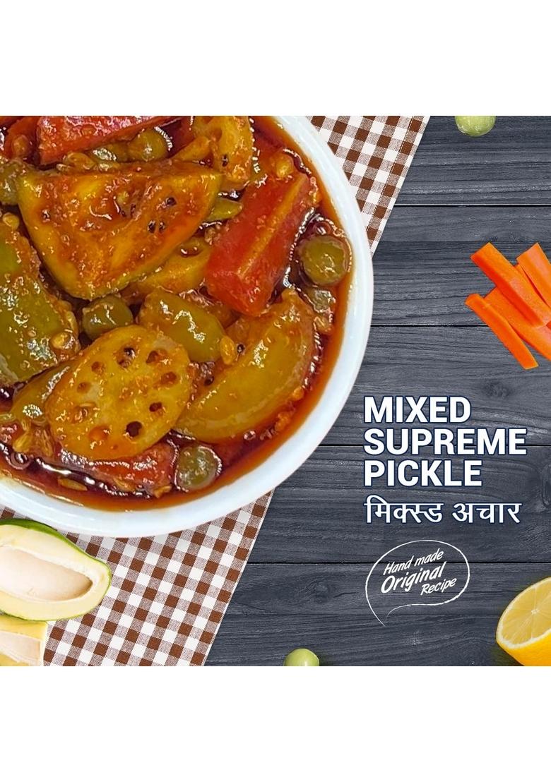 Add Me Seed Less Dry Amla Murabba Without Syrup Immunity Boosters Rajasthani Mix Achar Homemade Mixed Pickle 200 Gm Each Combo Gift Pack Glass Jar