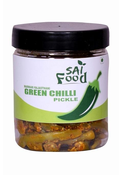 Sai Food Home Made Organic Marwari Rajasthani Green Chilli Pickle Without Oil Real Taste Of 250Gm A Return To The Natural And Ancient Our Race