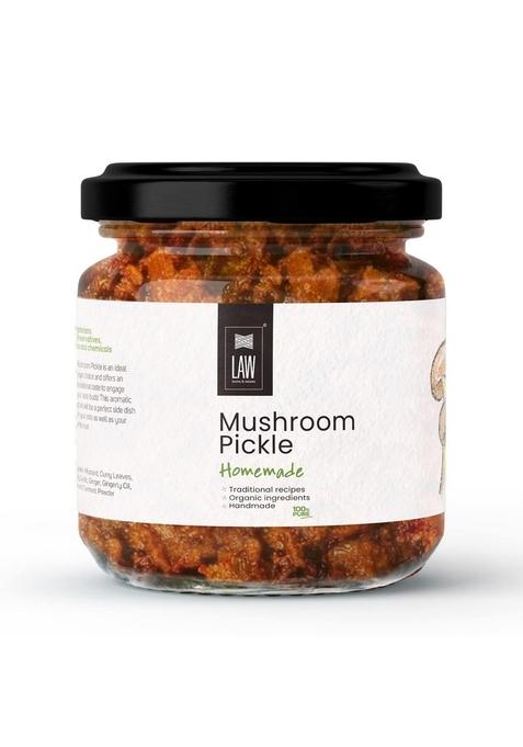 Looms Weaves Weaves™ Homemade Mushroom Pickle 250 Gm Handmade Preservative Free Grandma’S Secret Recipe Kerala Style