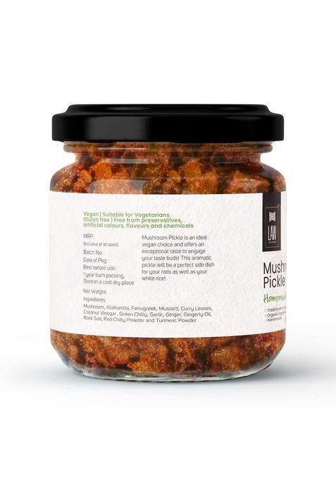 Looms Weaves Weaves™ Homemade Mushroom Pickle 250 Gm Handmade Preservative Free Grandma’S Secret Recipe Kerala Style