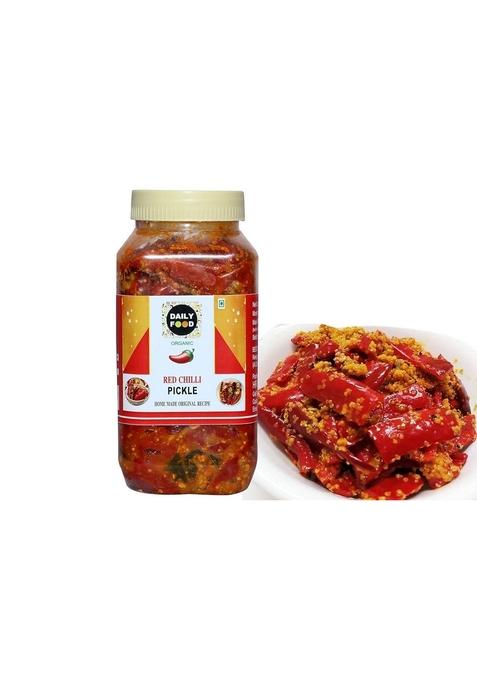 Daily Food Home Made Hand Mother Homemade Organic Red Chili Lal Mirch Ka Achar 400 Gm