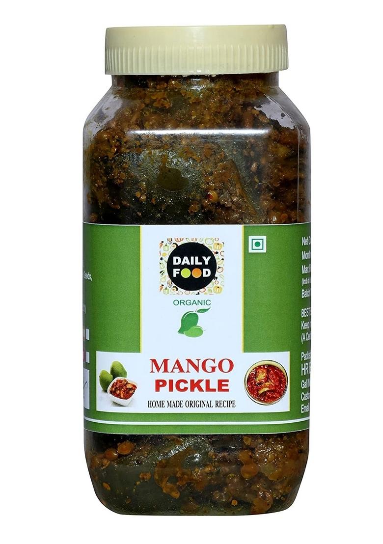 Daily Food Home Made Hand Mother Khada Masala Se Bana Organic Ramkela Rajasthani Mango Pickle Masaledar 400 Gm