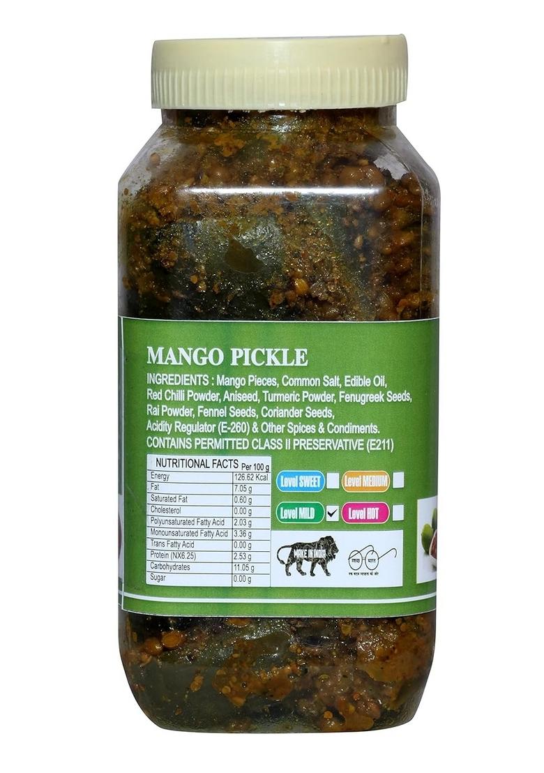 Daily Food Home Made Hand Mother Khada Masala Se Bana Organic Ramkela Rajasthani Mango Pickle Masaledar 400 Gm