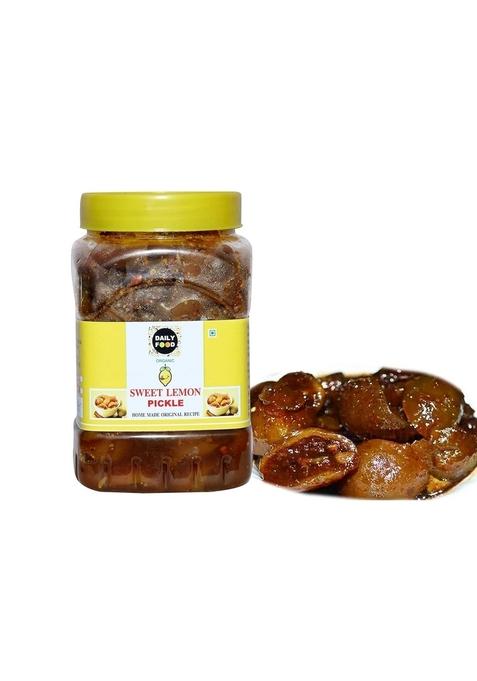 Daily Food Homemade Natural Sweet Lemon Pickle Nimbu Ka Achar Traditional Punjabi Flavor Tasty 400Gm