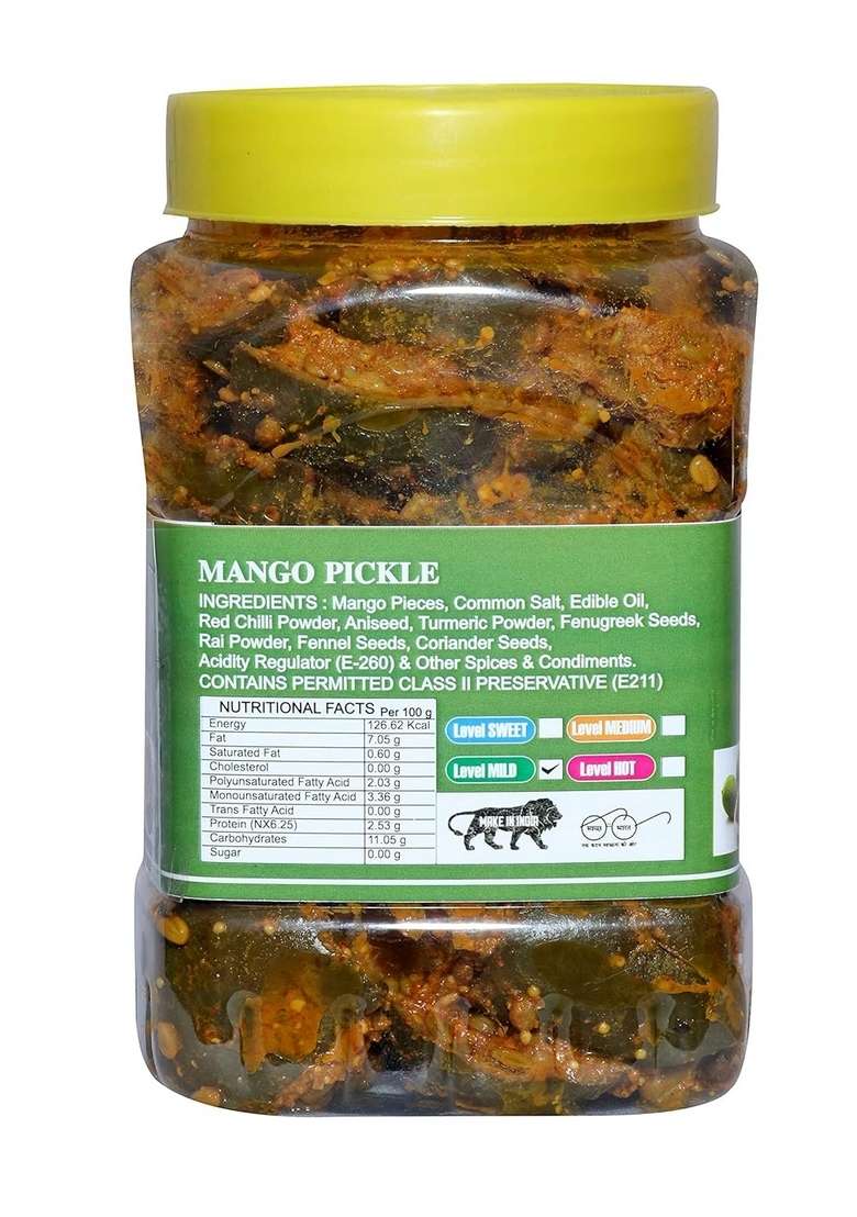 Daily Food Organic Home Made Hand Mother Real Taste Of Pickles Natural Mango Pickle Aam Ka Achar 400 G - Indya