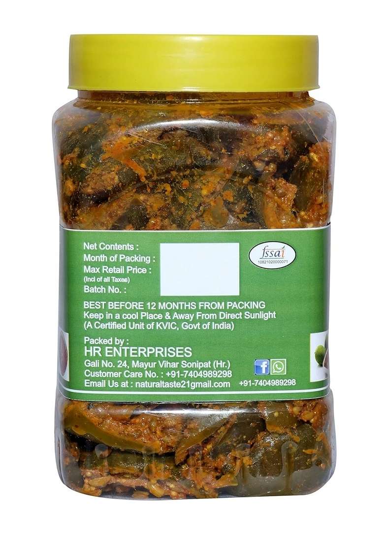 Daily Food Organic Home Made Hand Mother Real Taste Of Pickles Natural Mango Pickle Aam Ka Achar 400 G - Indya