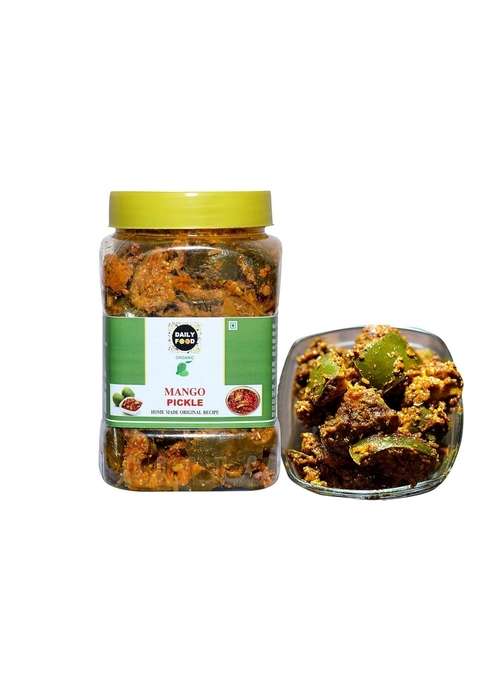 Daily Food Organic Home Made Hand Mother Real Taste Of Pickles Natural Mango Pickle Aam Ka Achar 400 G
