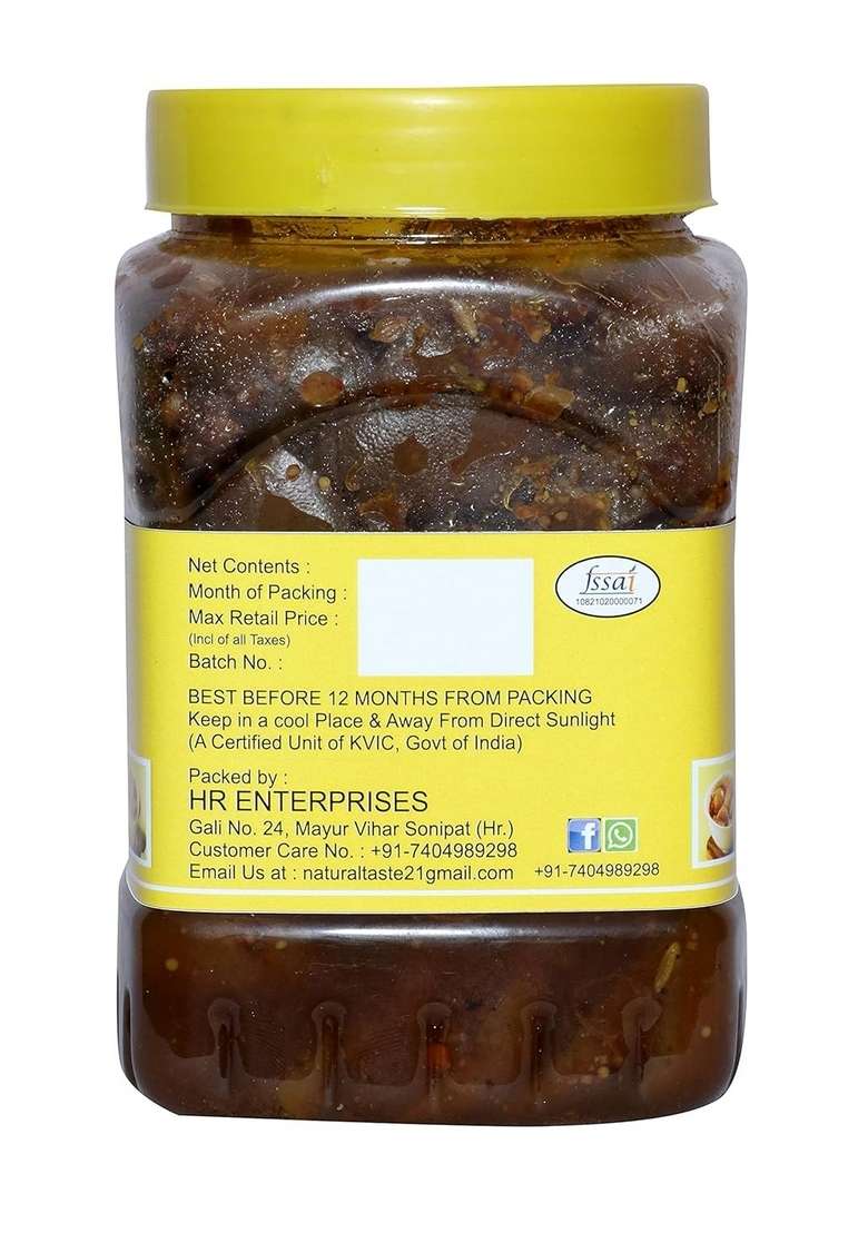 Daily Food Organic Home Made Hand Mother Real Taste Of Pickles Natural Sweet Lemon Pickle Nimbu Ka Achar 400 G - Indya