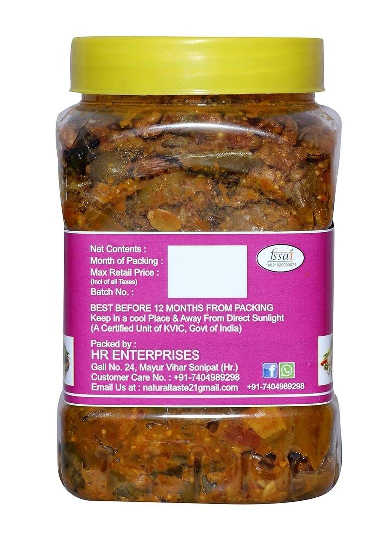 Daily Food Homemade Natural Mixed Pickle Mix Vegetable Achar Traditional Punjabi Flavor Tasty 400Gm