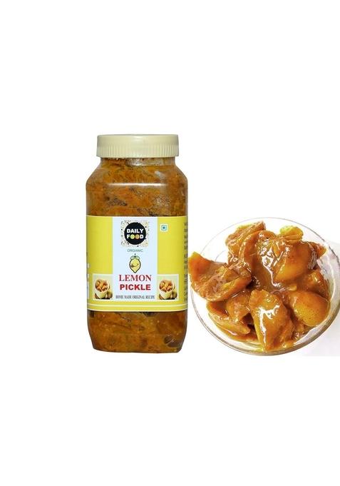 Daily Food Homemade Lemon Pickle Nimbu Ka Achar Traditional Punjabi Flavor Tasty Spicy 400Gm
