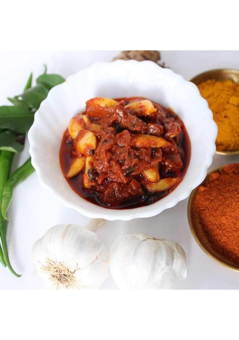 Veganic Organic Pure Desi Home Made Garlic Pickle 900G