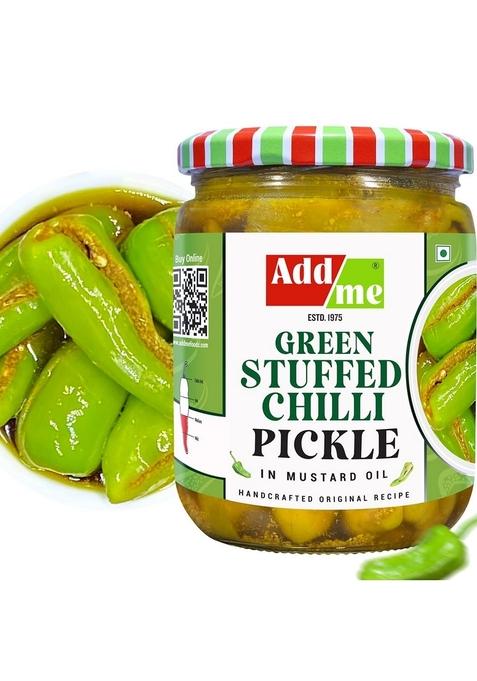 Add Me Stuffed Green Chilli Pickle Dry Mango Sukha Aam Ka Achar 500Gm Each Rajasthani Indian Pickles Achaar Glass Pack
