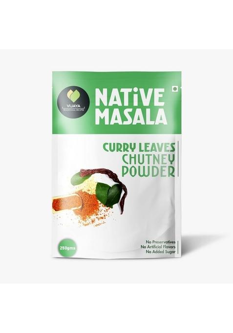 Vijaya Food Native Masala Curry Leaves Chutney Powder 400G 200G X 2 100 Natural Homemade No Garlic Added Preservatives Artificial Colors Flavors