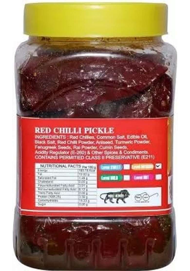 Daily Food Homemade Organic Stuffed Banarasi Red Chilli Pickle Mirchi Ka Achaar 400 - Indya