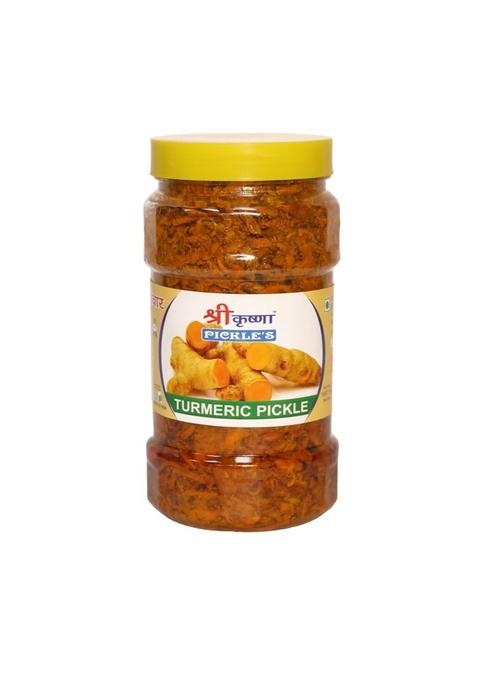Shri Krishna Pickles Turmuric Haldi Pickle – Kachi Ka Achar In Mustard Oil Truly Homemade Traditional Indian Taste No Preservatives Plastic Jar 900Gm