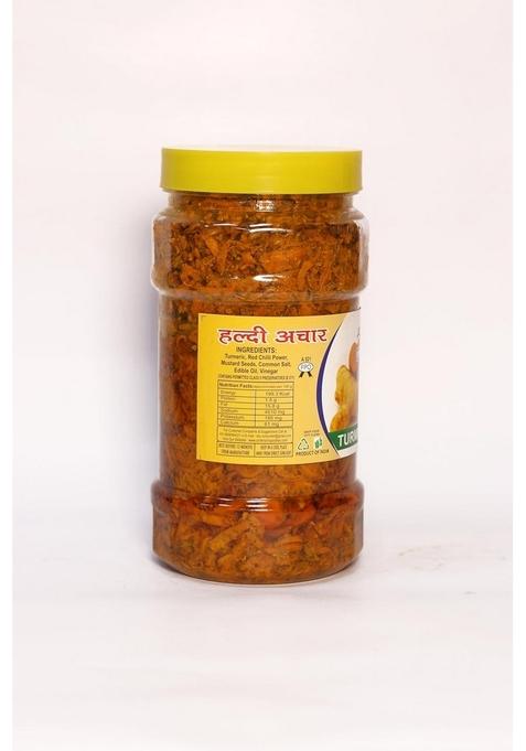 Shri Krishna Pickles Turmuric Haldi Pickle – Kachi Ka Achar In Mustard Oil Truly Homemade Traditional Indian Taste No Preservatives Plastic Jar 900Gm