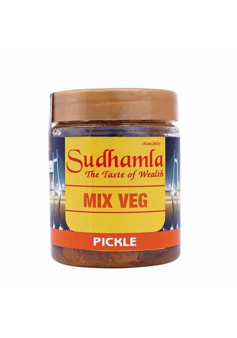 Sudhamla Pachranga Punjabi Mixed Pickle 100 Gm | Handmade Achar In Mustard Oil No Artificial Colors Or Flavors Flavorful Blend Of Mango Chilli Lemon Carrot Ginger Karonda And Lasoda