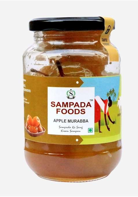 Sampada Foods | Homemade Apple Murabba 900Gm Pack Natural Pure Hygienic Healthy Ingredients